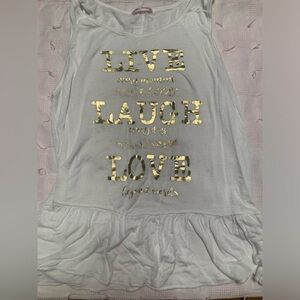 Live laugh love tank top